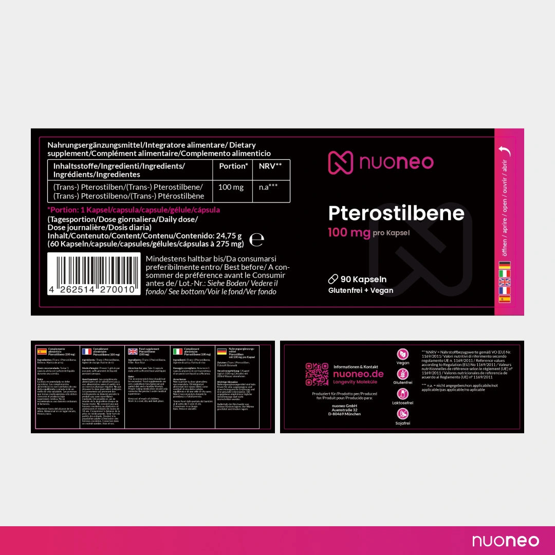 Pterostilbene Kapseln 100 mg