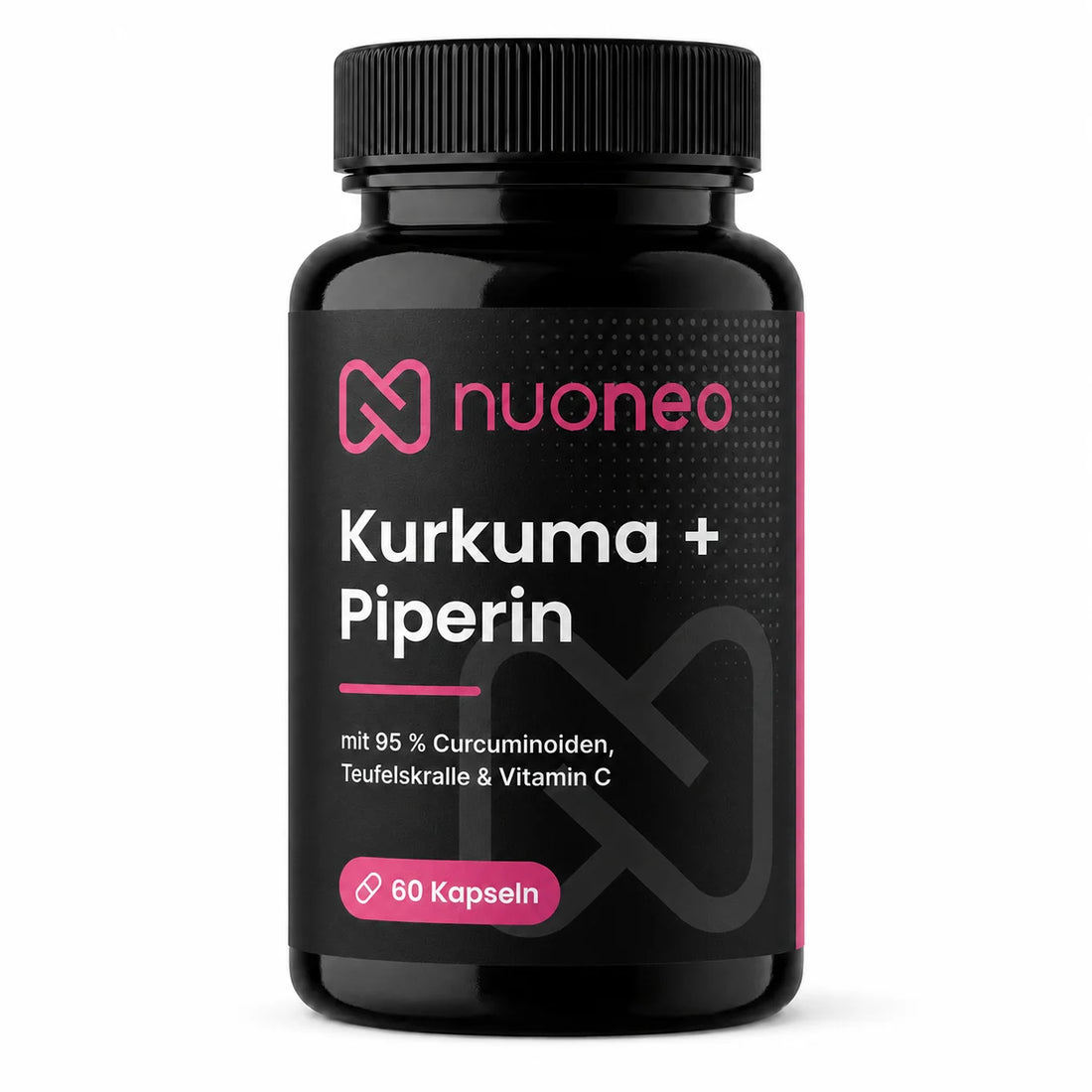 Kurkuma mit Piperin, Teufelskralle und Vitamin C – 60 Kapseln von nuoneo