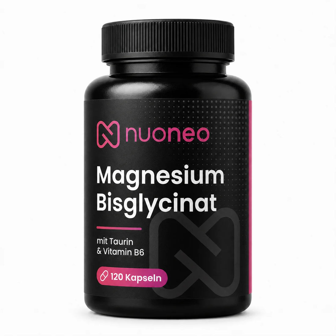 Magnesium-Bisglycinat mit Taurin und Vitamin B6 – 120 Kapseln von nuoneo