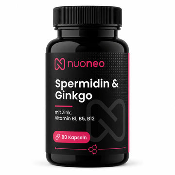 Spermidin 6 mg mit Ginkgo – 90 Kapseln von nuoneo