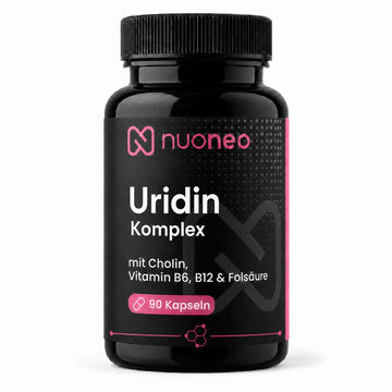 Uridin Komplex mit Cholin, Vitamin B6, B12 und Folsäure – 90 Kapseln